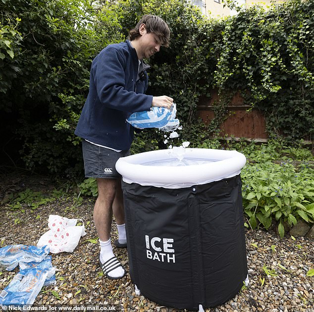 Would you take the plunge into Aldi’s £24.99 ice bath? In search of a cheap cure for aches and pains, HARRY BAMFORTH tries out the blow-up tub that’s caused a sensation in the middle aisle