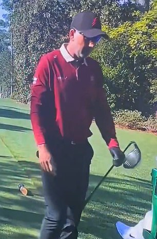 Sergio Garcia smashes his driver in furious Masters meltdown… before walking off with rival player’s bag