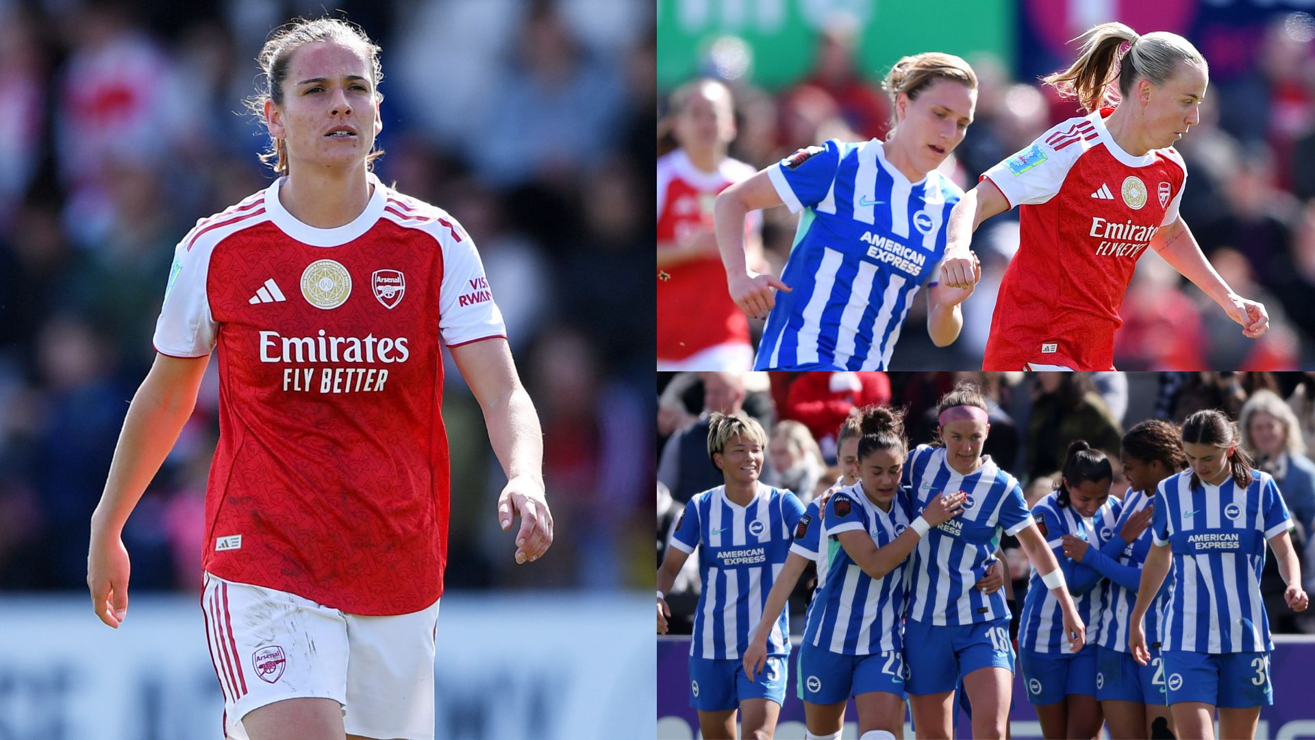 Arsenal women’s player ratings vs Brighton: The FA Cup drought continues! Renee Slegers’ rotated Gunners pay the price with shock quarter-final defeat