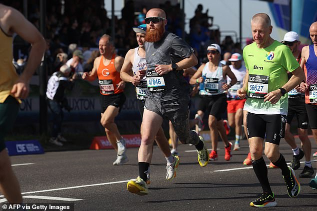 ‘Hardest Geezer’, who ran the entire length of Africa, fights back against claims questioning his London Marathon excuse after he blamed missing target time on soiling himself mid-race