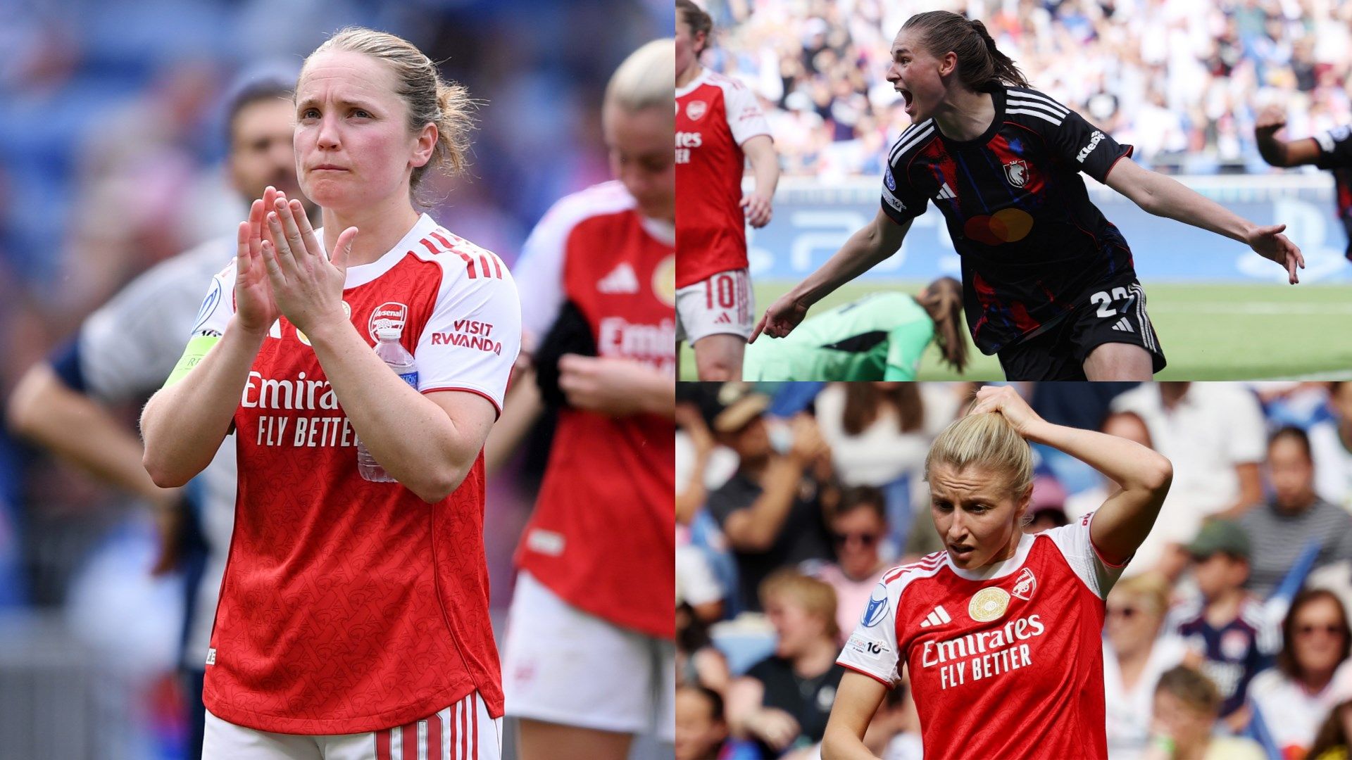 Arsenal women’s player ratings vs Lyon: Lotte Wubben-Moy and Kim Little lapses prove costly as late heartbreak ends the Gunners’ Women’s Champions League title defence